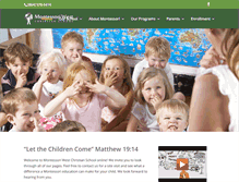 Tablet Screenshot of montessoriwestchristianschool.com